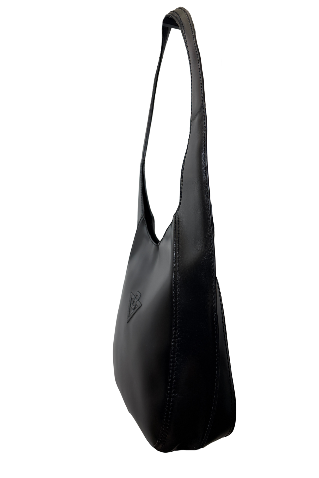 Bottega Veneta Black Leather Half Moon Shoulder Bag