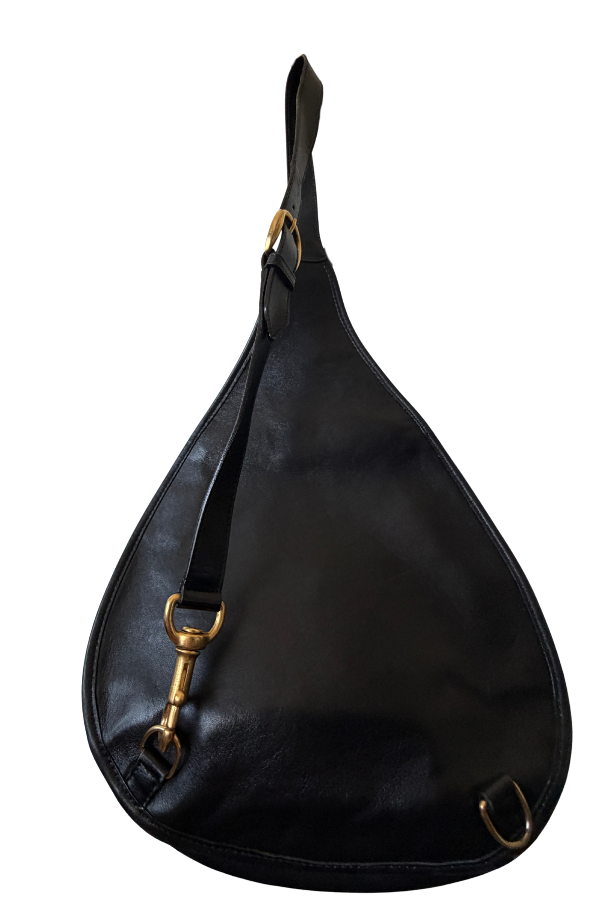 Gucci Horsebit Black Leather Sling Bag