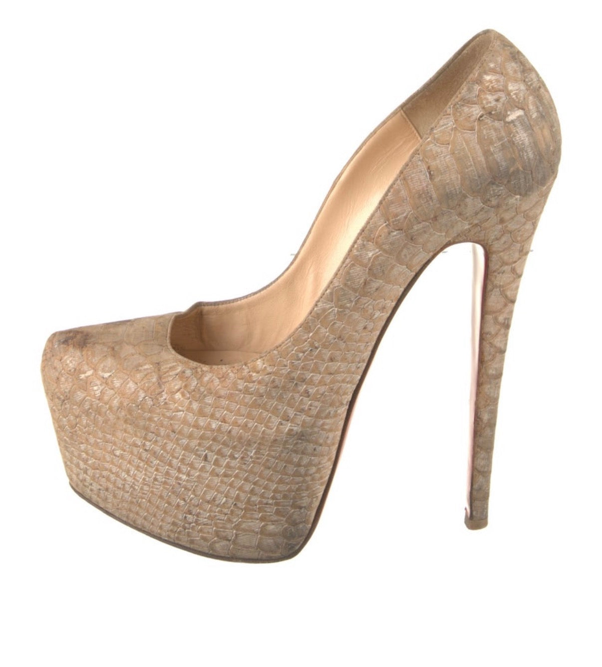 Christian Louboutin Python Platform Pumps