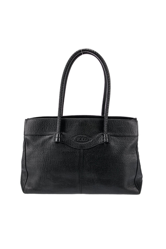 Tod's Black Leather Tote
